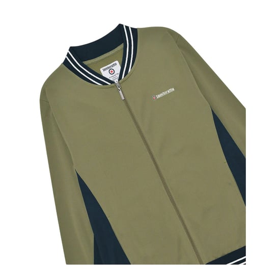 Lambretta - "Vintage" Jacke für Herren (Khakigrün/Dunkel-Marineblau/Weiß) - Image 3