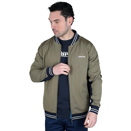 Lambretta - "Vintage" Jacke für Herren (Khakigrün/Dunkel-Marineblau/Weiß) - Image 5