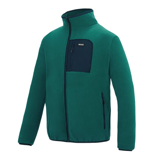 Regatta - "Frankie" Fleecejacke für Herren, Durchgehender Reißverschluss (Mittelmeergrün/Marine) - Image 3