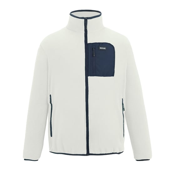 Regatta - "Frankie" Fleecejacke für Herren, Durchgehender Reißverschluss (weißer Stein/Marine) - Image 1