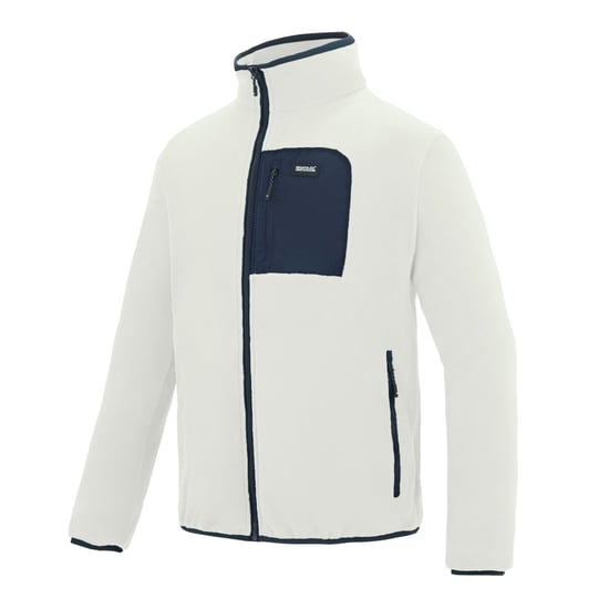 Regatta - "Frankie" Fleecejacke für Herren, Durchgehender Reißverschluss (weißer Stein/Marine) - Image 3