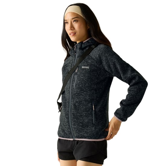 Regatta - "Newhill" Fleecejacke für Damen, mit Kapuze (Dunkler Sturm) - Image 4