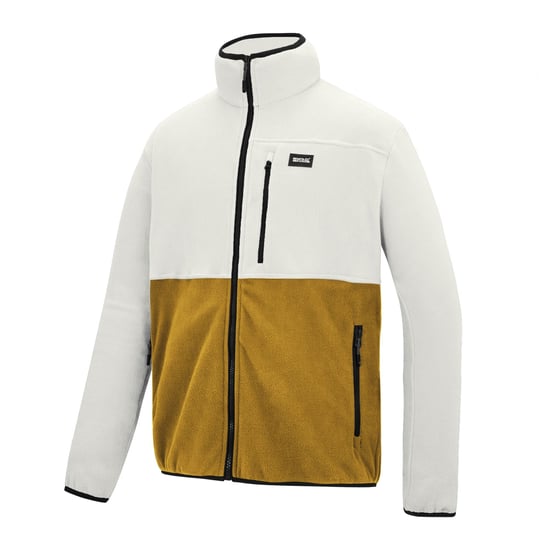 Regatta - "Frankie" Fleecejacke für Herren, Durchgehender Reißverschluss (weißer Stein/Holzbraun) - Image 3