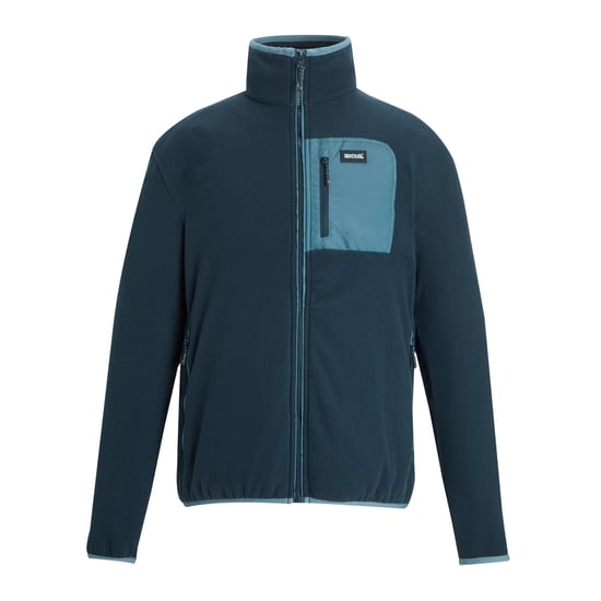 Regatta - "Frankie" Fleecejacke für Herren, Durchgehender Reißverschluss (Marine/Blassblau) - Image 1