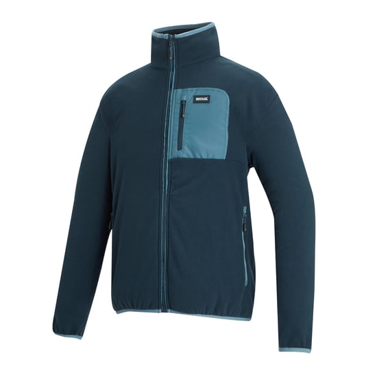 Regatta - "Frankie" Fleecejacke für Herren, Durchgehender Reißverschluss (Marine/Blassblau) - Image 3