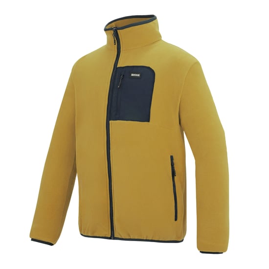 Regatta - "Frankie" Fleecejacke für Herren, Durchgehender Reißverschluss (Holzbraun/Marine) - Image 3