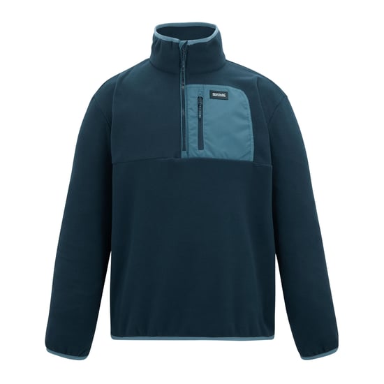 Regatta - "Frankie" Fleece-Oberteil für Herren, mit halbem Reißverschluss (Marine/Blassblau) - Image 1