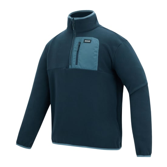 Regatta - "Frankie" Fleece-Oberteil für Herren, mit halbem Reißverschluss (Marine/Blassblau) - Image 3
