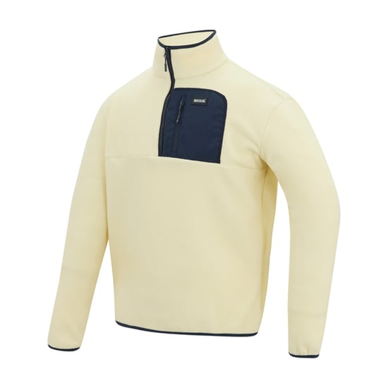 Regatta - "Frankie" Fleece-Oberteil für Herren, mit halbem Reißverschluss (weißer Stein/Marine) - Image 3