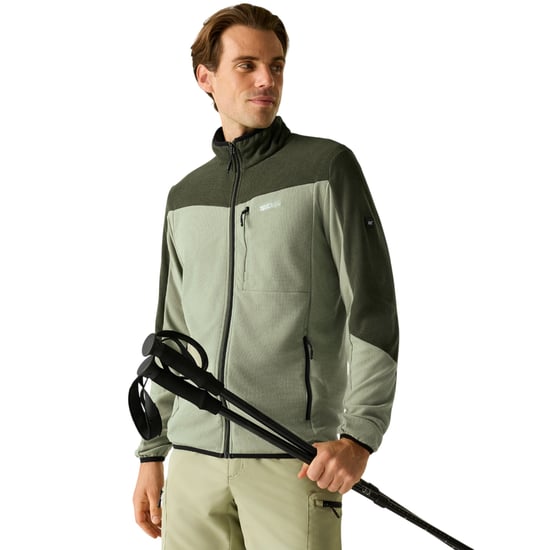 Regatta - "Freesdale" Fleecejacke für Herren (Leichter Salbei/Dunkel-Khaki) - Image 4