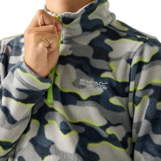 Regatta - "Hot Shot II" Fleece-Oberteil für Kinder (Dunkler Sturm) - Image 3