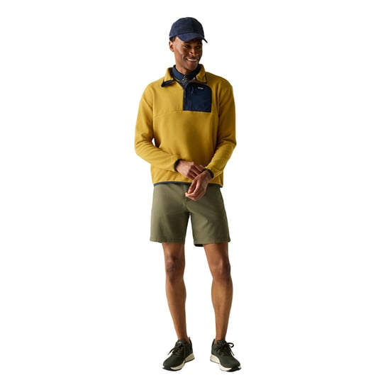 Regatta - "Frankie" Fleece-Oberteil für Herren, mit halbem Reißverschluss (Holzbraun/Marine) - Image 4