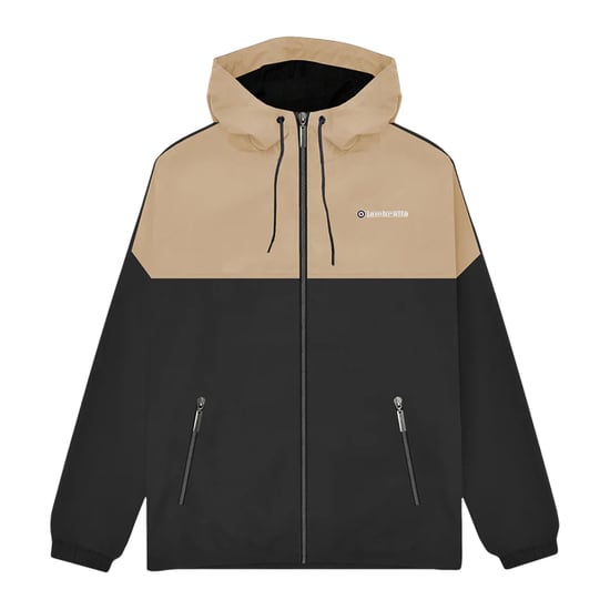 Lambretta - "SS26" Jacke für Herren, Kontrasteinsatz (Schwarz/Nussbraun) - Image 1
