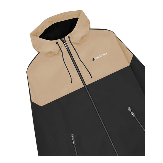 Lambretta - "SS26" Jacke für Herren, Kontrasteinsatz (Schwarz/Nussbraun) - Image 3