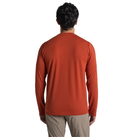 Craghoppers - "Abel" T-Shirt für Herren Langärmlig (Roter Strand) - Image 2