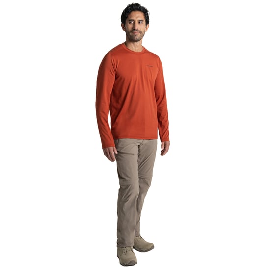 Craghoppers - "Abel" T-Shirt für Herren Langärmlig (Roter Strand) - Image 4