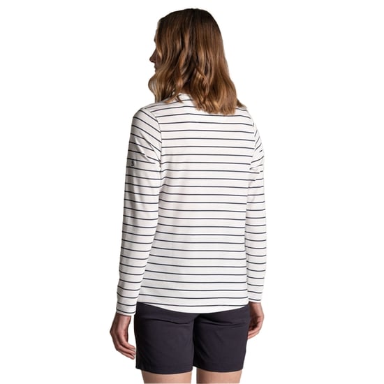 Craghoppers - "Akona" T-Shirt für Damen, Nosilife, Langärmlig (Segelweiß/Marineblau) - Image 2