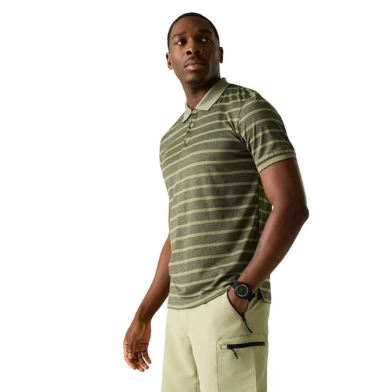 Regatta - "Kildra" Poloshirt für Herren (Leichter Salbei/Dunkel-Khaki) - Image 4
