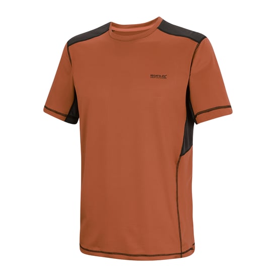 Regatta - "Virda" T-Shirt für Herren (Ziegelstein/Schwarz) - Image 3