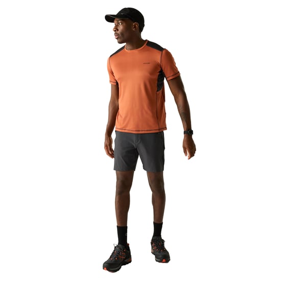 Regatta - "Virda" T-Shirt für Herren (Ziegelstein/Schwarz) - Image 5