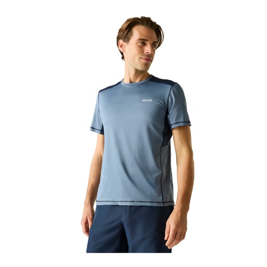 Regatta - "Virda" T-Shirt für Herren (Blassblau/Marine) - Image 4