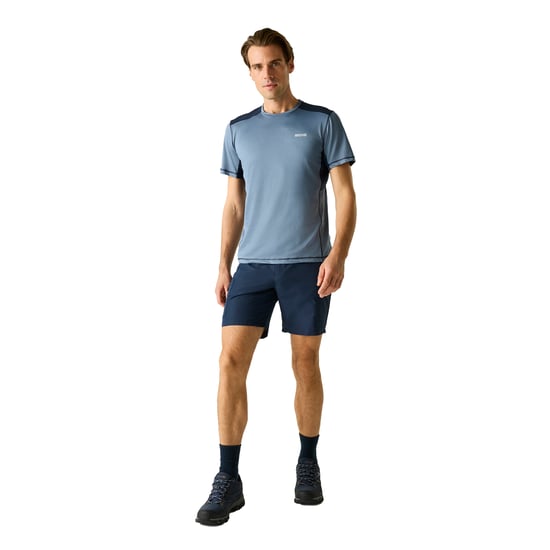 Regatta - "Virda" T-Shirt für Herren (Blassblau/Marine) - Image 5