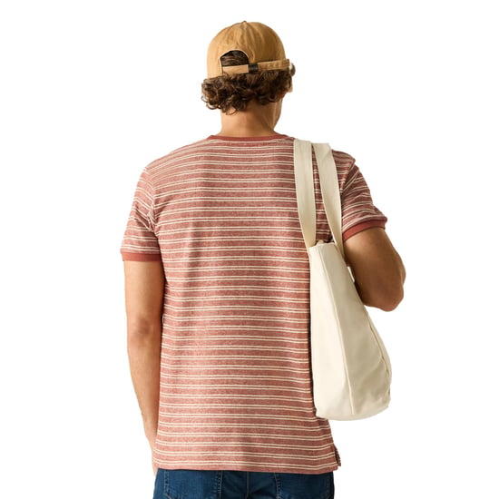 Regatta - "Benlin" T-Shirt für Herren (Ziegelstein/weißer Stein) - Image 4