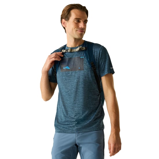 Regatta - "Fingal" T-Shirt für Herren (Nachthimmel meliert) - Image 4