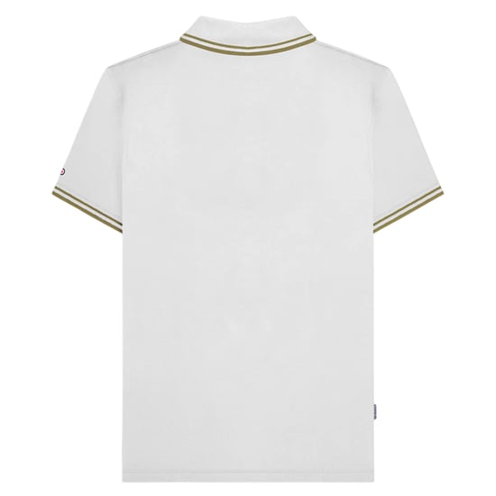 Lambretta - "SS25" Poloshirt für Herren (Weiß/Nussbraun) - Image 2