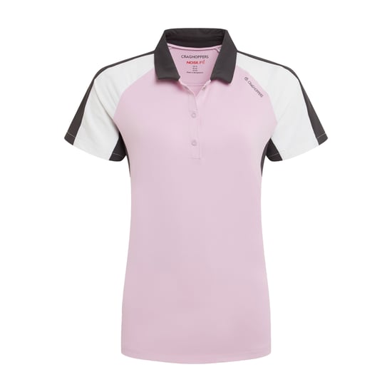 Craghoppers - "Hazelmere" Poloshirt für Damen, Nosilife, Emblem, kurzärmlig (Orchidee/Weiß) - Image 1