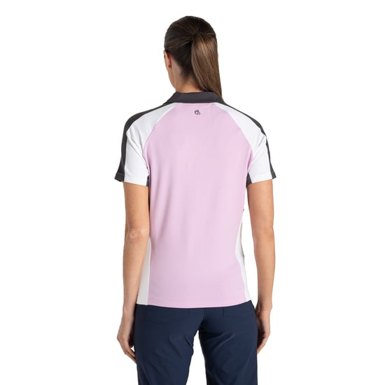Craghoppers - "Hazelmere" Poloshirt für Damen, Nosilife, Emblem, kurzärmlig (Orchidee/Weiß) - Image 2