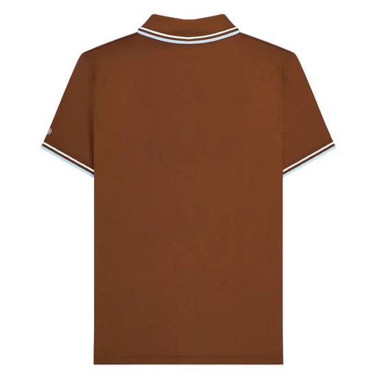 Lambretta - "SS25" Poloshirt für Herren (Braun/Weiß/Engelsfälle) - Image 2