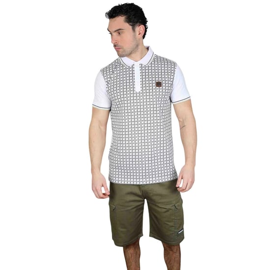 Lambretta - Poloshirt für Herren (Weiß/Eisen/Silber) - Image 3