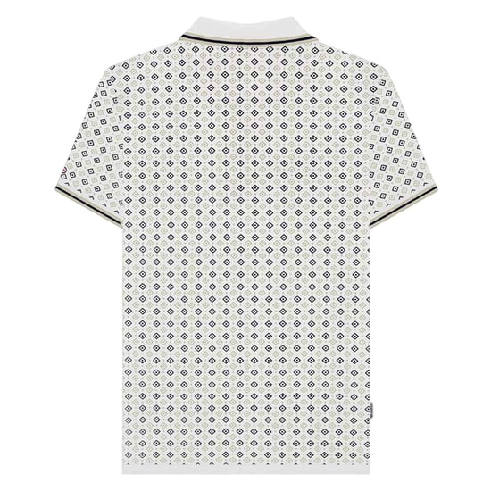 Lambretta - "SS25" Poloshirt für Herren (Weiß/Marine/Nussbraun) - Image 2
