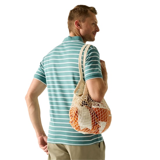 Regatta - "Tiver" Poloshirt für Herren (Arktis/Weiß) - Image 5