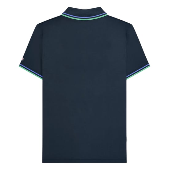 Lambretta - "SS25" Poloshirt für Herren (Dunkles Marineblau/Kameo) - Image 2