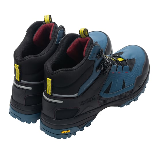 Regatta - "Regen" Wanderschuhe für Herren (Leuchtend Blau/Limone/Rot) - Image 2