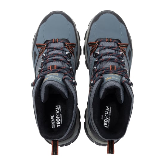 Regatta - Herren Wanderstiefel "Holcombe III" (Dunkler Sturm/Ziegelstein) - Image 4