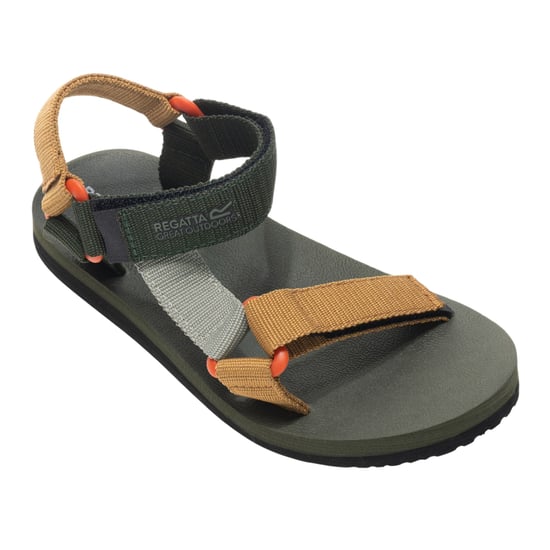 Regatta - "Vendeavour" Sandalen für Kinder (Dunkel-Khaki/Holzbraun) - Image 4