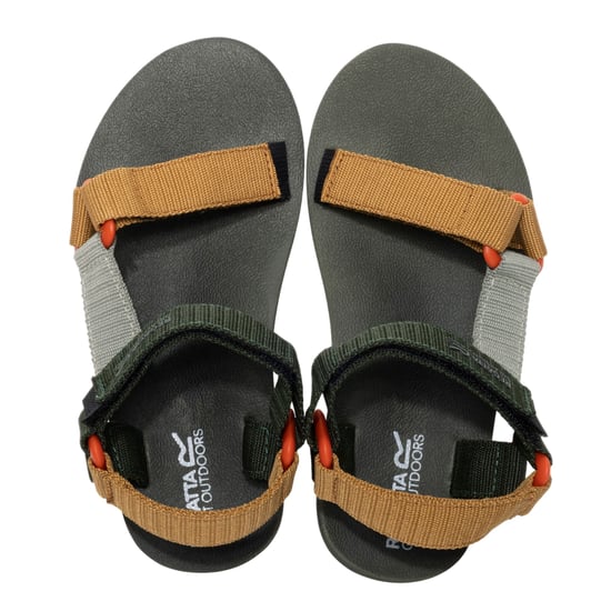 Regatta - "Vendeavour" Sandalen für Kinder (Dunkel-Khaki/Holzbraun) - Image 5