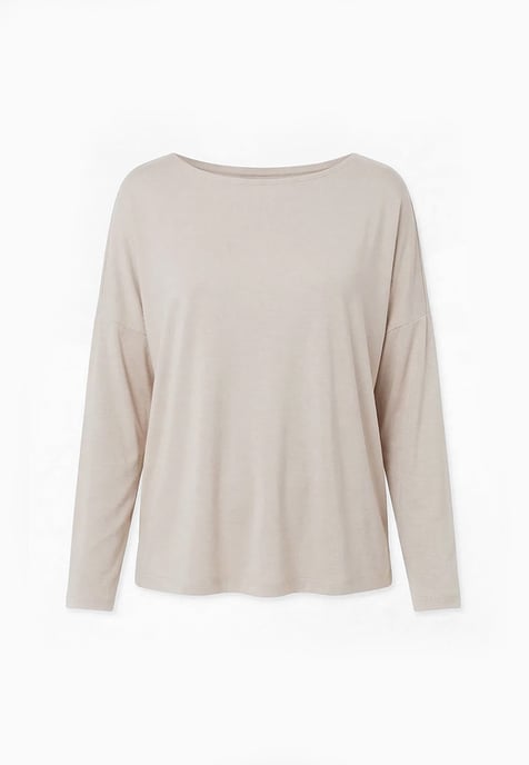 Viscose Oversize Longsleeve BEIGE - Image 1