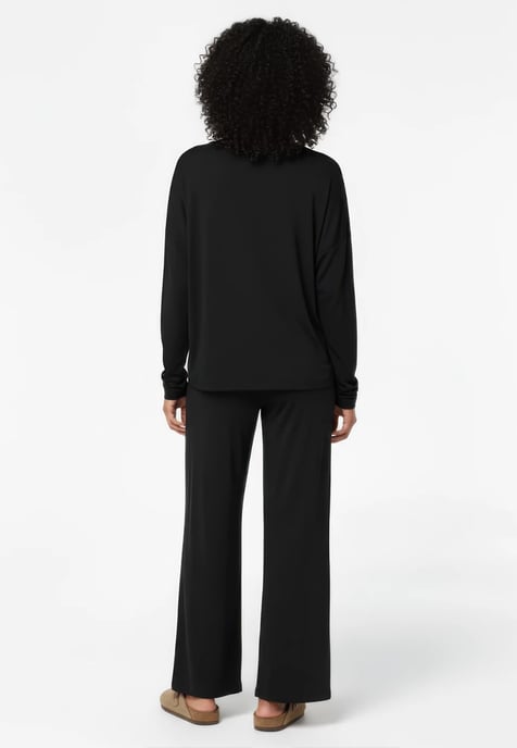 Viscose Oversize Longsleeve SCHWARZ - Image 6