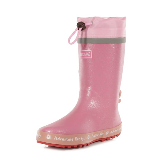 Regatta Childrens/Kids Peppa Pig Dinosaur Wellington Stiefel (Rosa) - Image 6