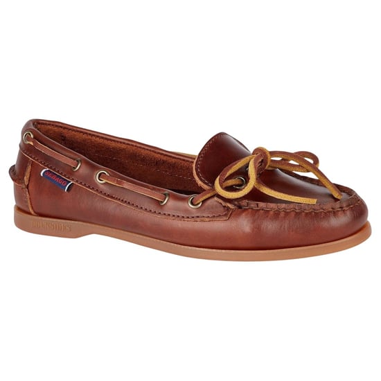 Sebago - "Nina" Bala Mokassin für Damen, Wachsleder (Braun/Gummi Rosa) - Image 4