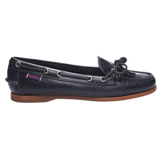 Sebago - "Nina" Bala Mokassin für Damen, Wachsleder (Marineblau/Gummi Rosa) - Image 1