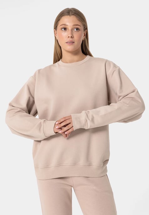 Oversized Sweatshirt BEIGE - Image 3