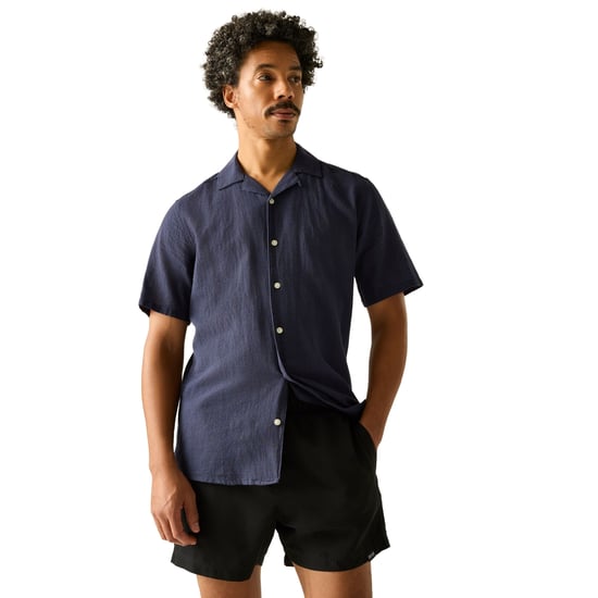 Regatta - "Mawson II" Badeshorts für Herren (Schwarz/Sonic-Blau) - Image 4