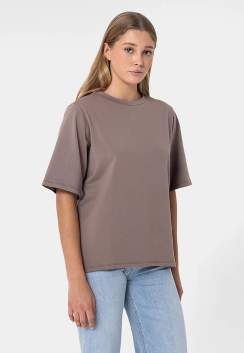 Oversized Premium T-Shirt DUNKELBEIGE - Image 3