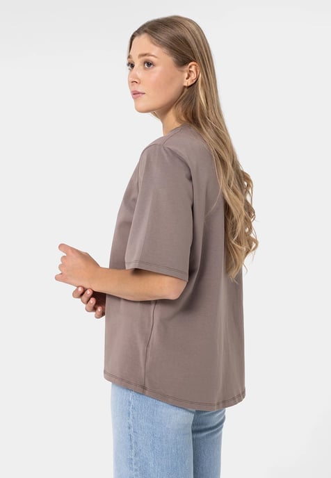 Oversized Premium T-Shirt DUNKELBEIGE - Image 4