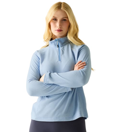 Regatta Great Outdoors Damen Fleece-Top Montes mit 1/4-Reißverschluss (gewaschenes Denim) - Image 4
